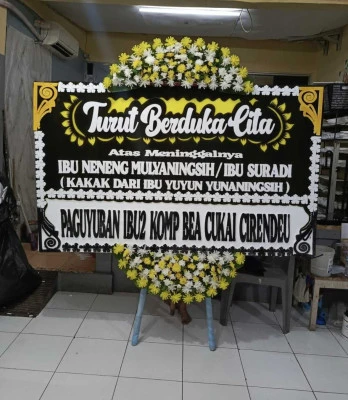 Papan Bunga di Menteng Dalam